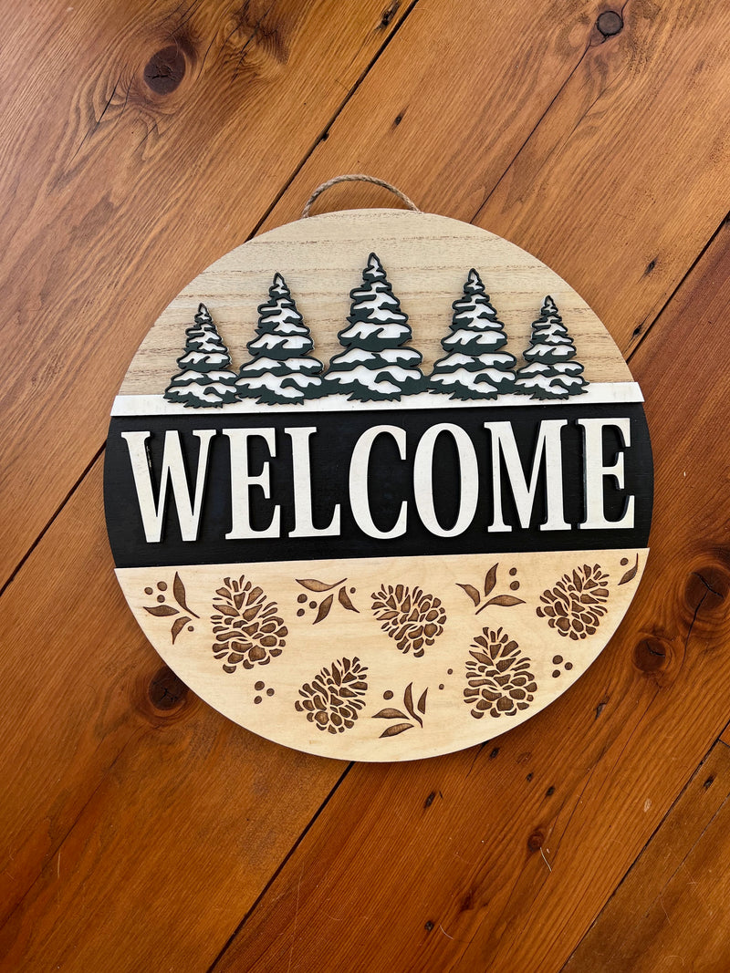Front Door Welcome Sign