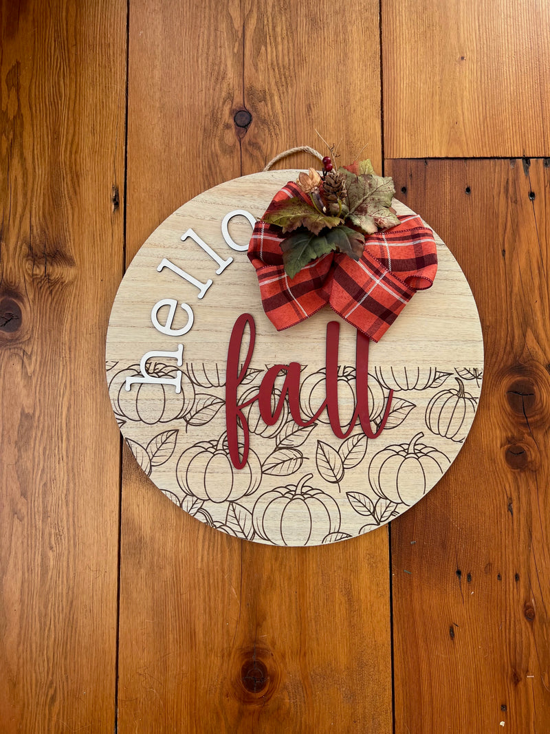 Front Door Welcome Sign