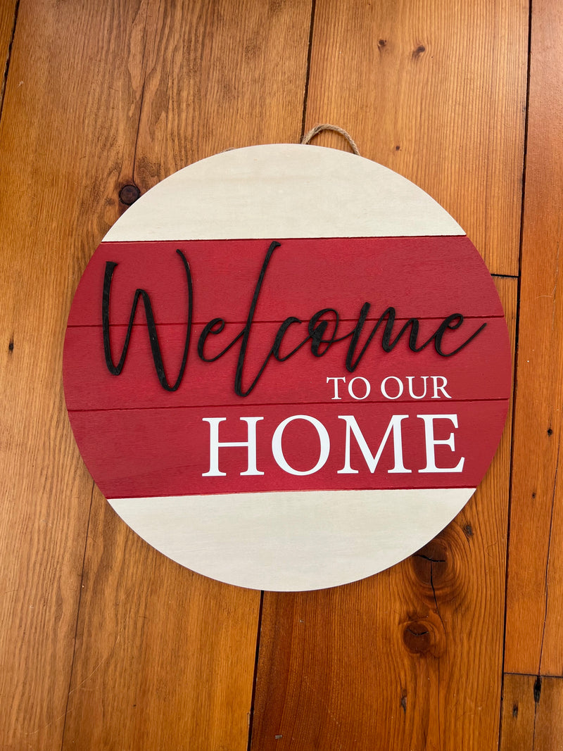 Front Door Welcome Sign