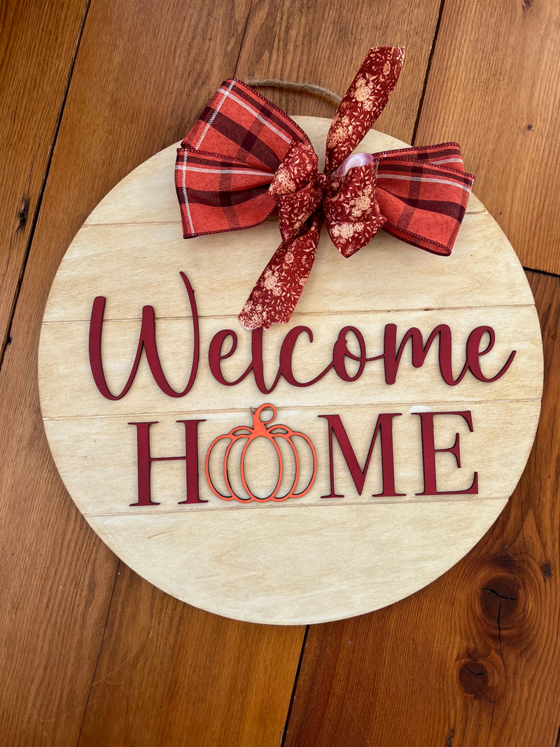 Front Door Welcome Sign